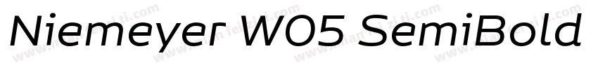 Niemeyer W05 SemiBold Regular字体转换
